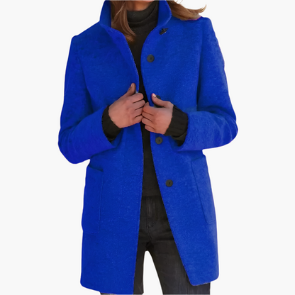 Women's Elegant Stand Collar Coat | Timeless Classic Overcoat for All Seasons