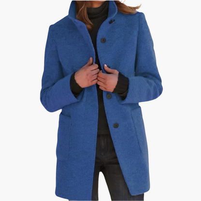 Women's Elegant Stand Collar Coat | Timeless Classic Overcoat for All Seasons
