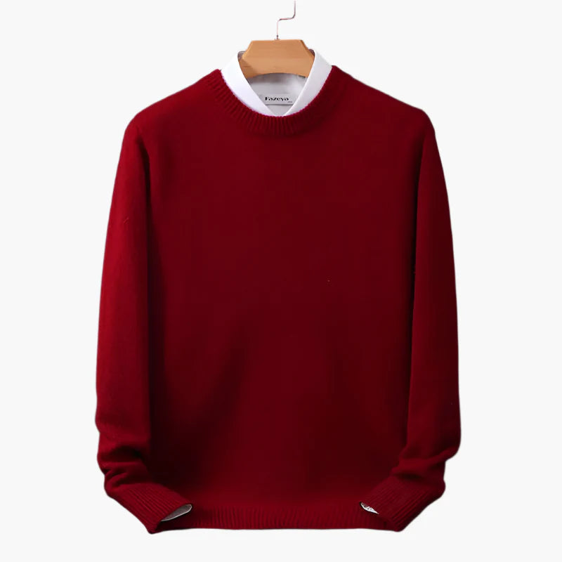 Men's Classic Crewneck Pullover Sweater – Elegant Everyday Style