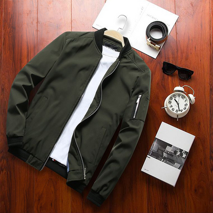 Men's Classic Bomber Jacket – Versatile Spring & Summer Lightweight Outerwear
