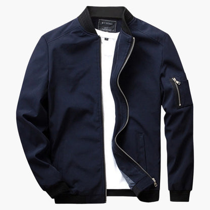 Men's Classic Bomber Jacket – Versatile Spring & Summer Lightweight Outerwear