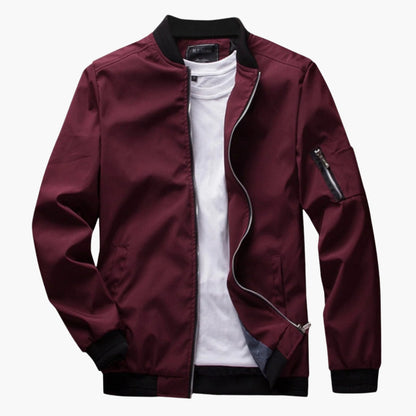Men's Classic Bomber Jacket – Versatile Spring & Summer Lightweight Outerwear
