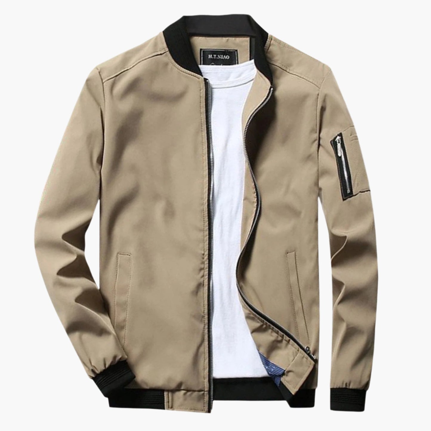 Men's Classic Bomber Jacket – Versatile Spring & Summer Lightweight Outerwear