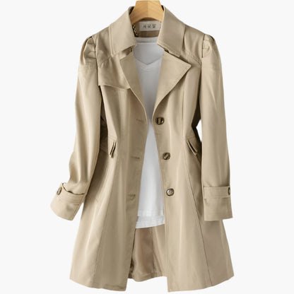 Women's Classic Versatile Trench Coat – Elegant Business & Casual Outerwear