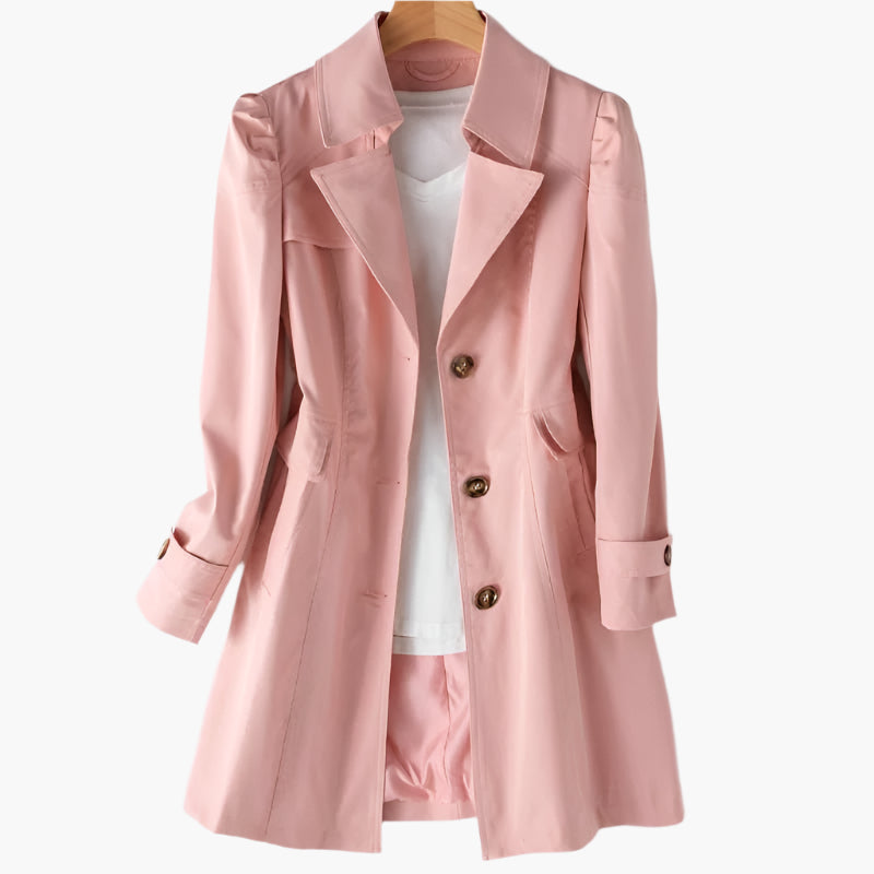 Women's Classic Versatile Trench Coat – Elegant Business & Casual Outerwear