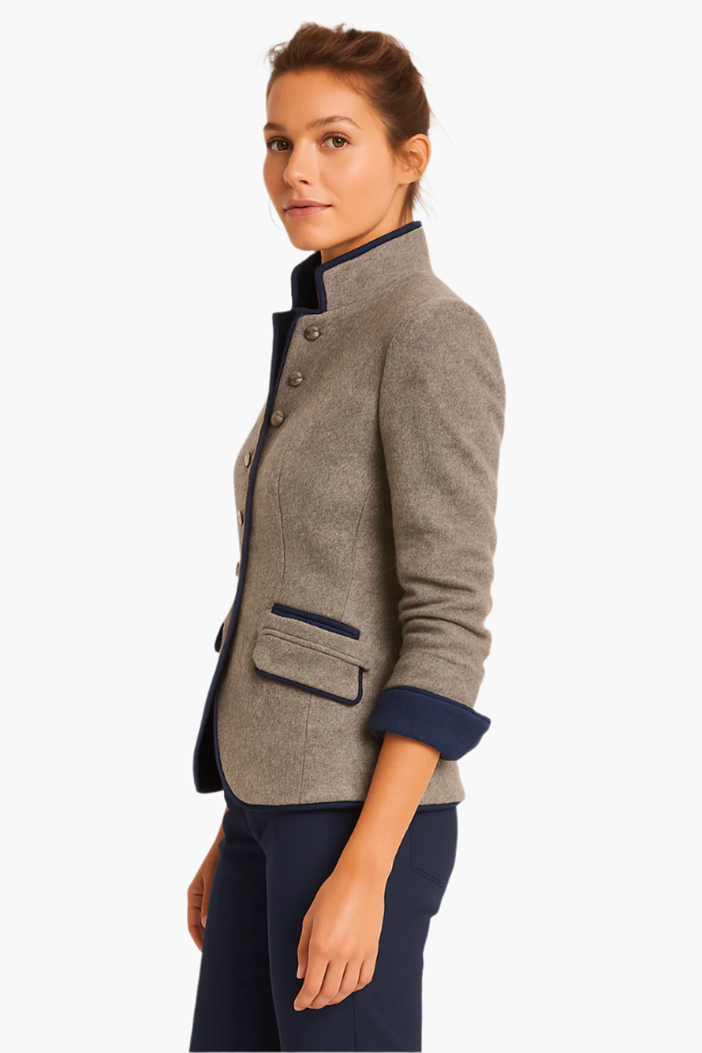 Women's Elegant Tailored Blazer – Classic Fitted Office and Casual Jacket