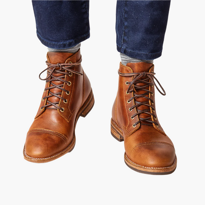 Men's Classic Cap Toe Dress Boots for Everyday and Formal Wear
