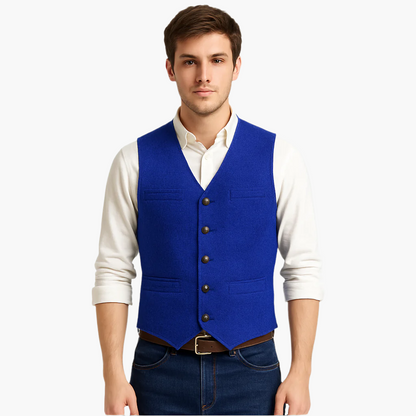 Men's Classic Tailored Vest – Versatile Smart Casual Waistcoat for Effortless Style