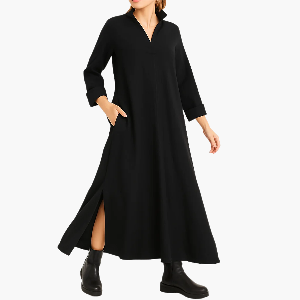 Women's Elegant Loose Maxi Shirt Dress for Casual and Special Occasions