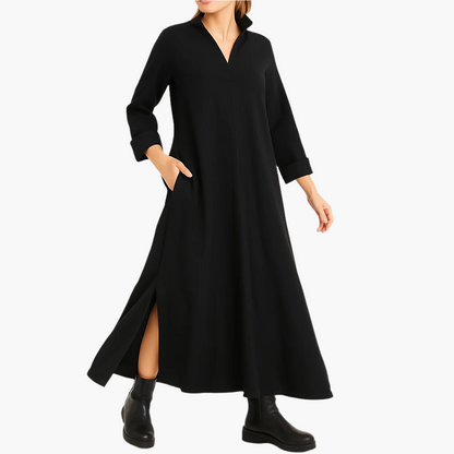 Women's Elegant Loose Maxi Shirt Dress for Casual and Special Occasions