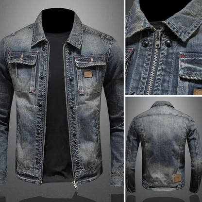 Men's Classic Denim Jacket Modern Fit Everyday Style