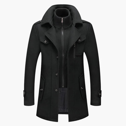 Men's Two-Piece Smart Winter Coat – Versatile Formal & Casual Outerwear