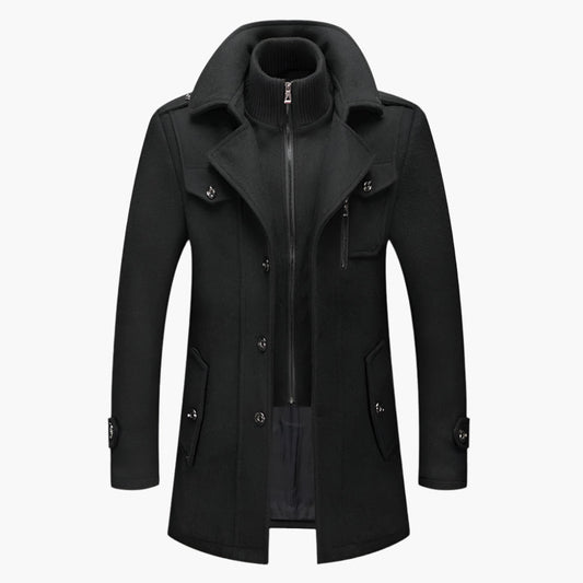 Men's Two-Piece Smart Winter Coat – Versatile Formal & Casual Outerwear