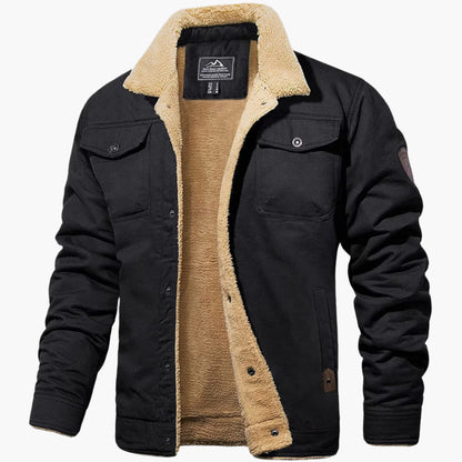 Men's Vintage Winter Bomber Jacket – Classic Style for Cold Weather