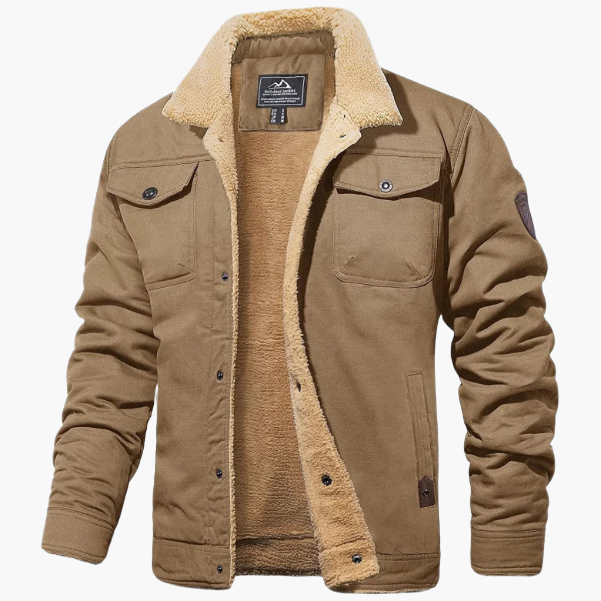 Men's Vintage Winter Bomber Jacket – Classic Style for Cold Weather