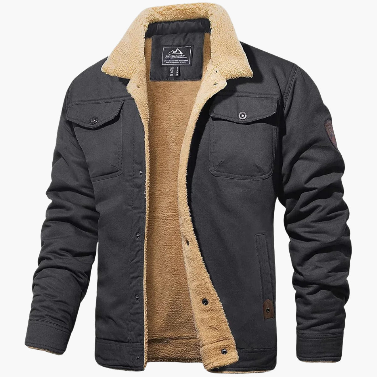 Men's Vintage Winter Bomber Jacket – Classic Style for Cold Weather