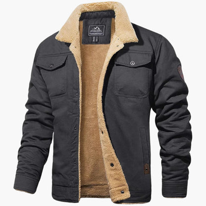 Men's Vintage Winter Bomber Jacket – Classic Style for Cold Weather