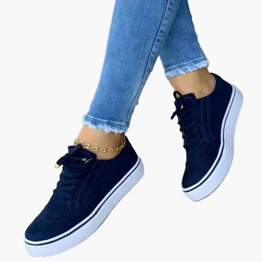 Women's Orthopedic Lace-Up Casual Sneakers for All-Day Comfort and Support