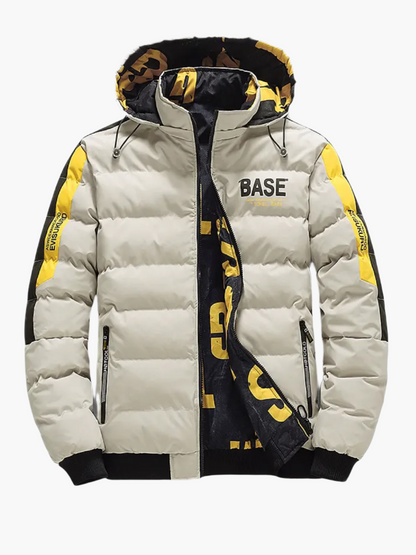 Men's Urban Winter Puffer Jacket Street Style Hooded Warm Casual Coat