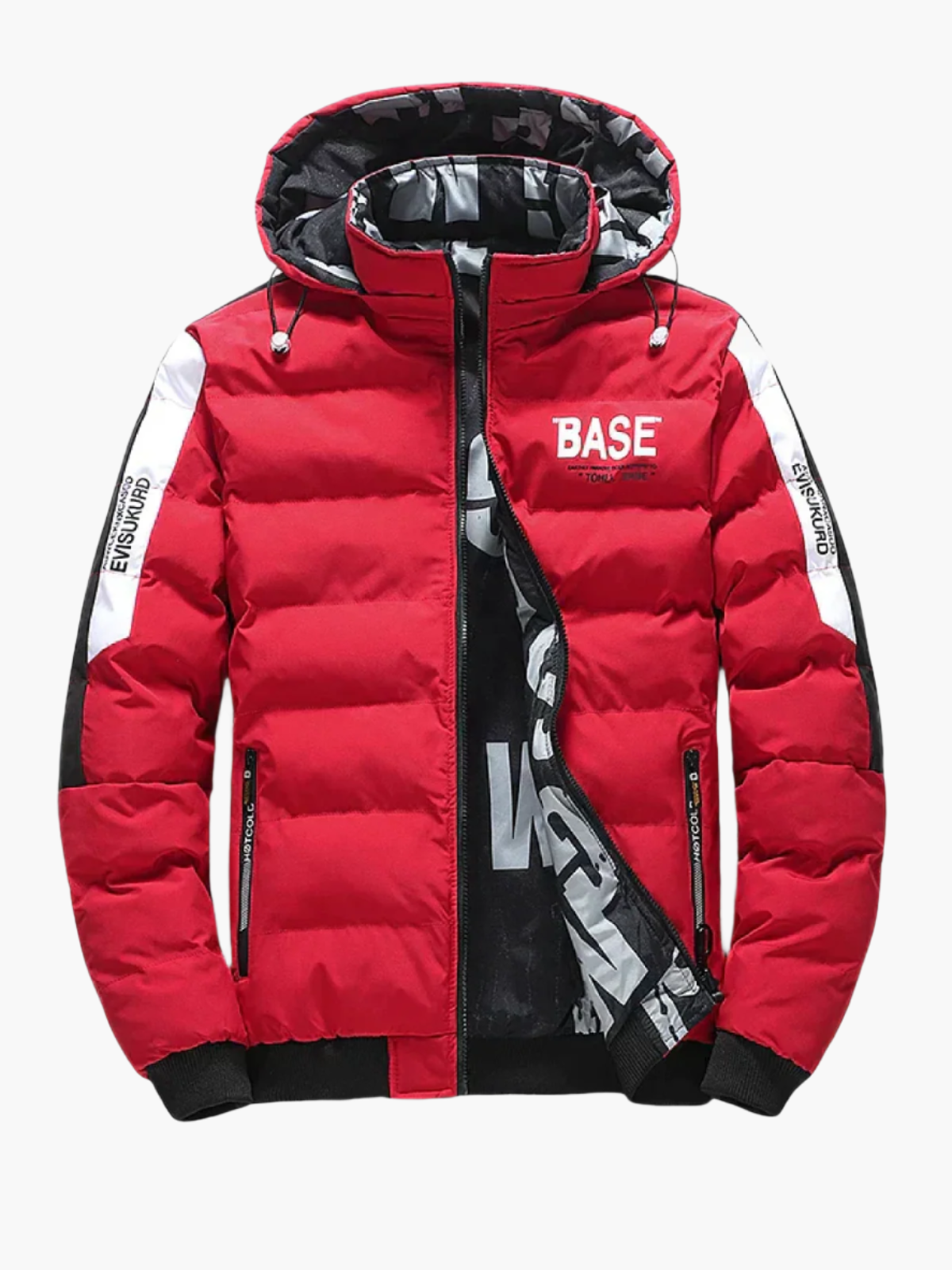 Men's Urban Winter Puffer Jacket Street Style Hooded Warm Casual Coat