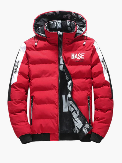 Men's Urban Winter Puffer Jacket Street Style Hooded Warm Casual Coat