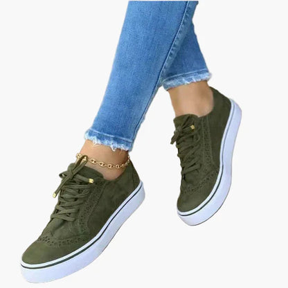 Women's Orthopedic Lace-Up Casual Sneakers for All-Day Comfort and Support