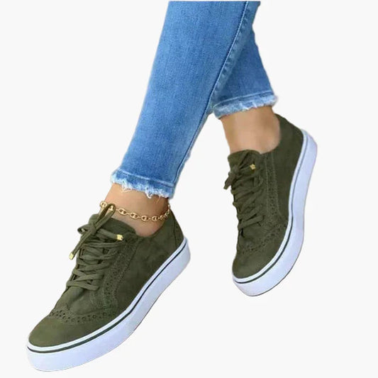 Women's Orthopedic Lace-Up Casual Sneakers for All-Day Comfort and Support