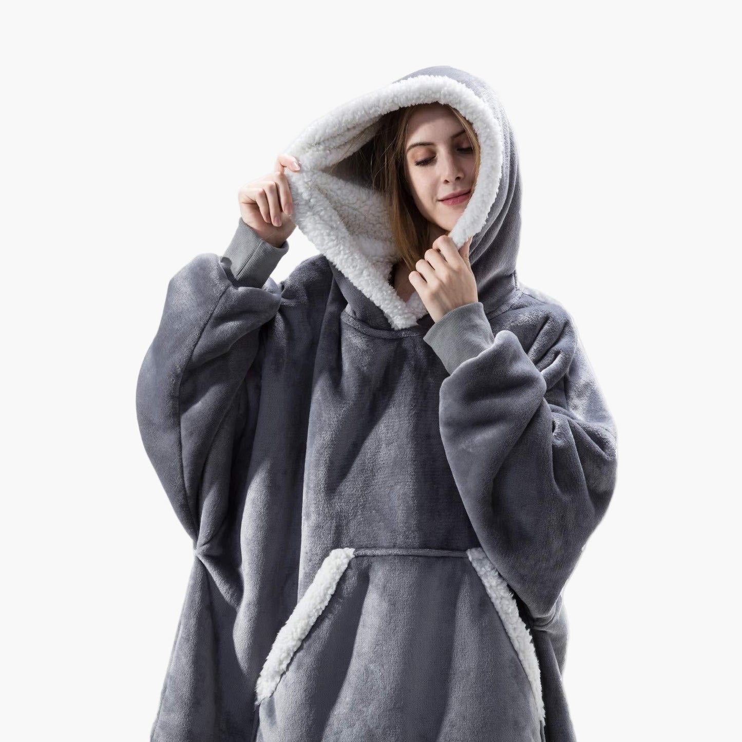 Women's Cozy Oversized Hoodie Blanket for Lounging and Relaxation