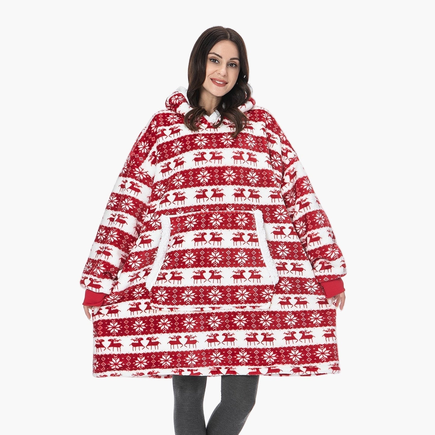 Women's Cozy Oversized Hoodie Blanket for Lounging and Relaxation