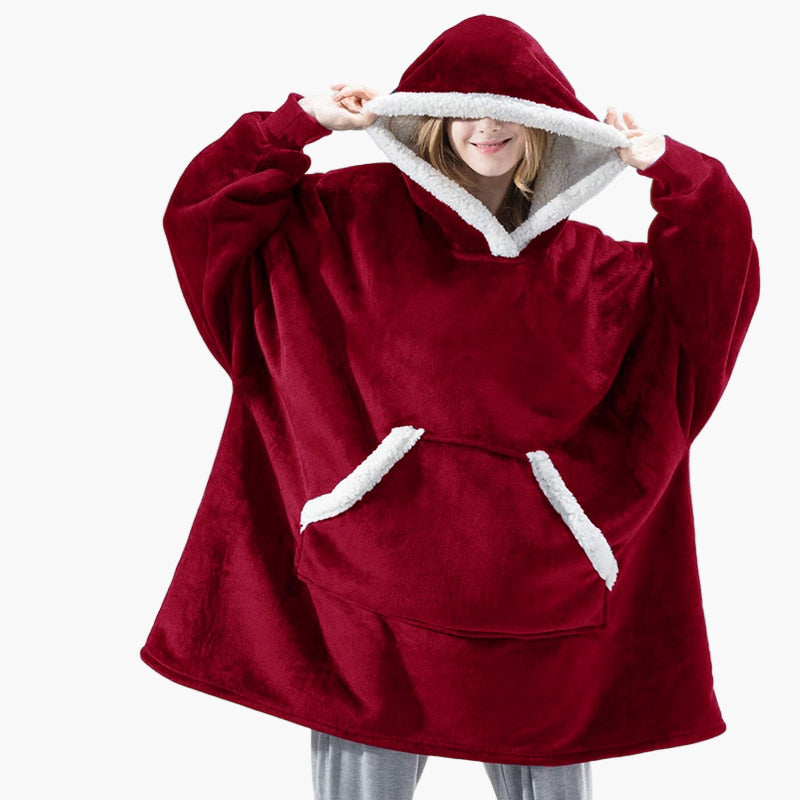 Women's Cozy Oversized Hoodie Blanket for Lounging and Relaxation