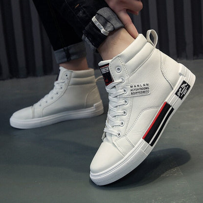 Men's High-Top Fashion Sneakers for Fall and Winter – Trendy Urban Style Shoes
