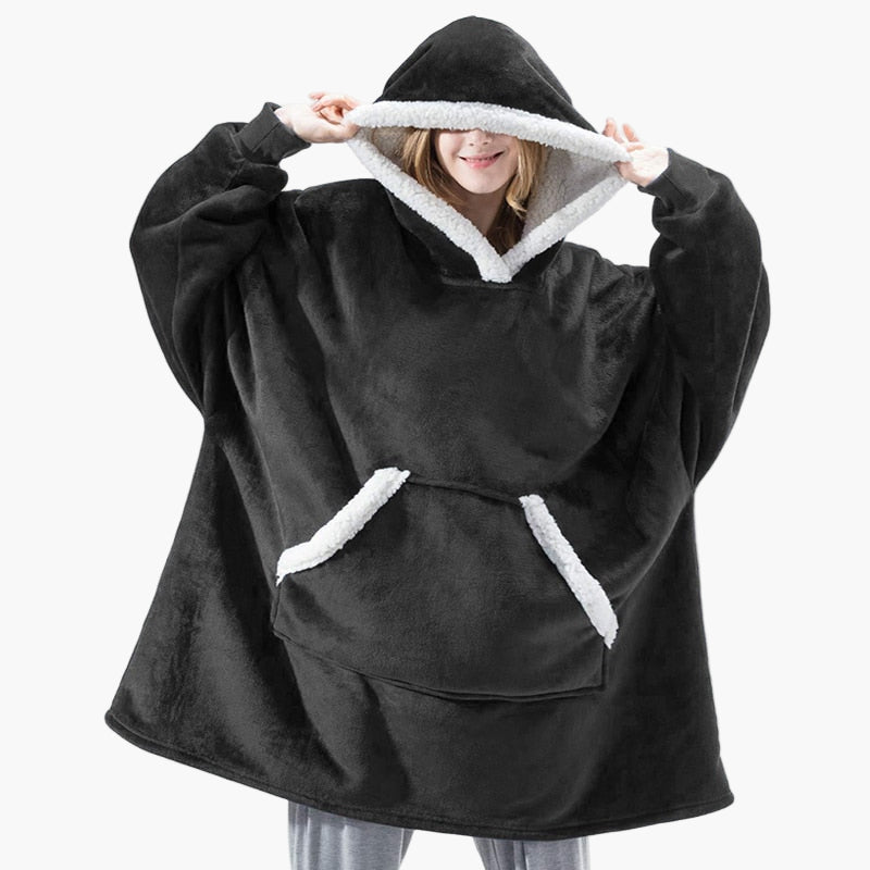Women's Cozy Oversized Hoodie Blanket for Lounging and Relaxation