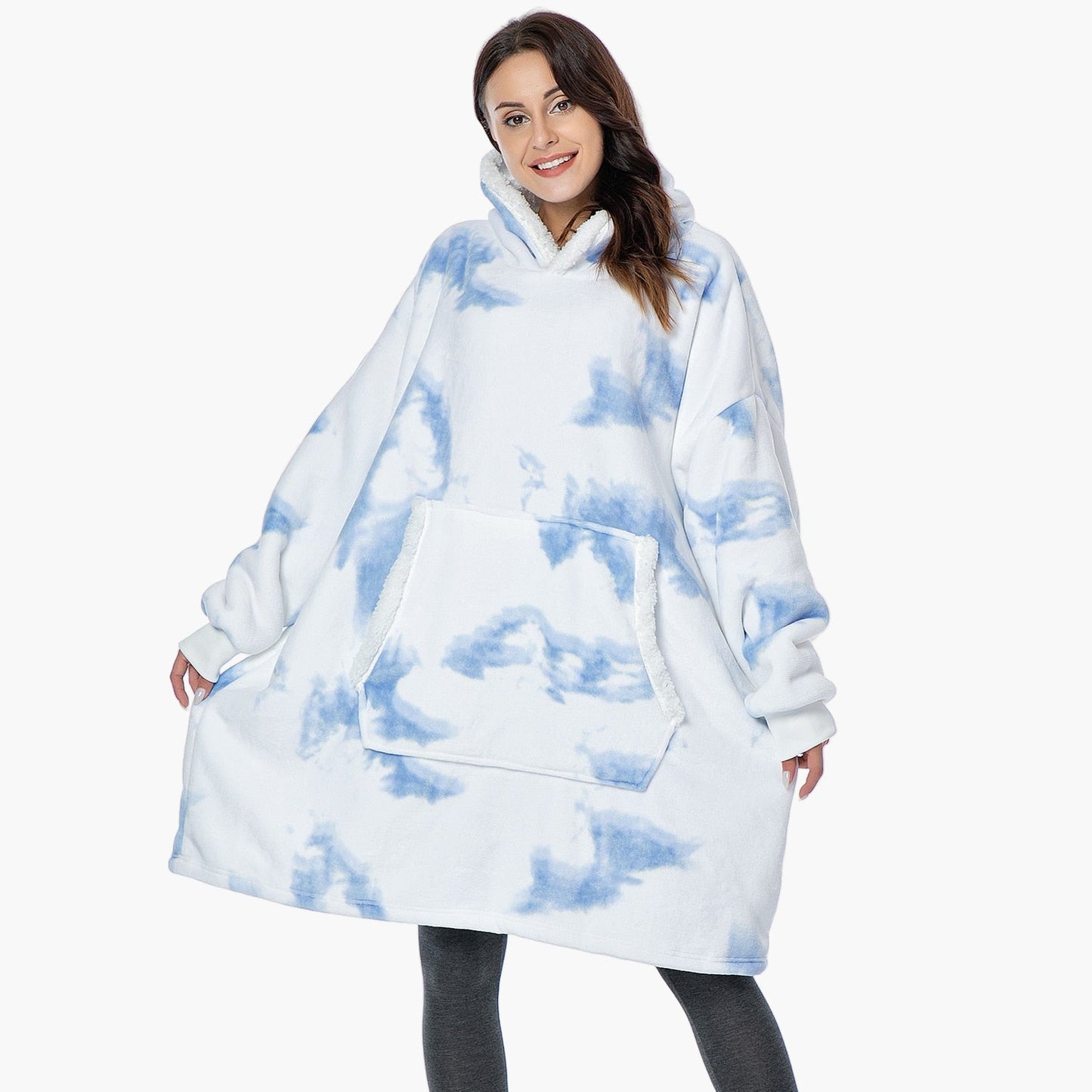 Women's Cozy Oversized Hoodie Blanket for Lounging and Relaxation