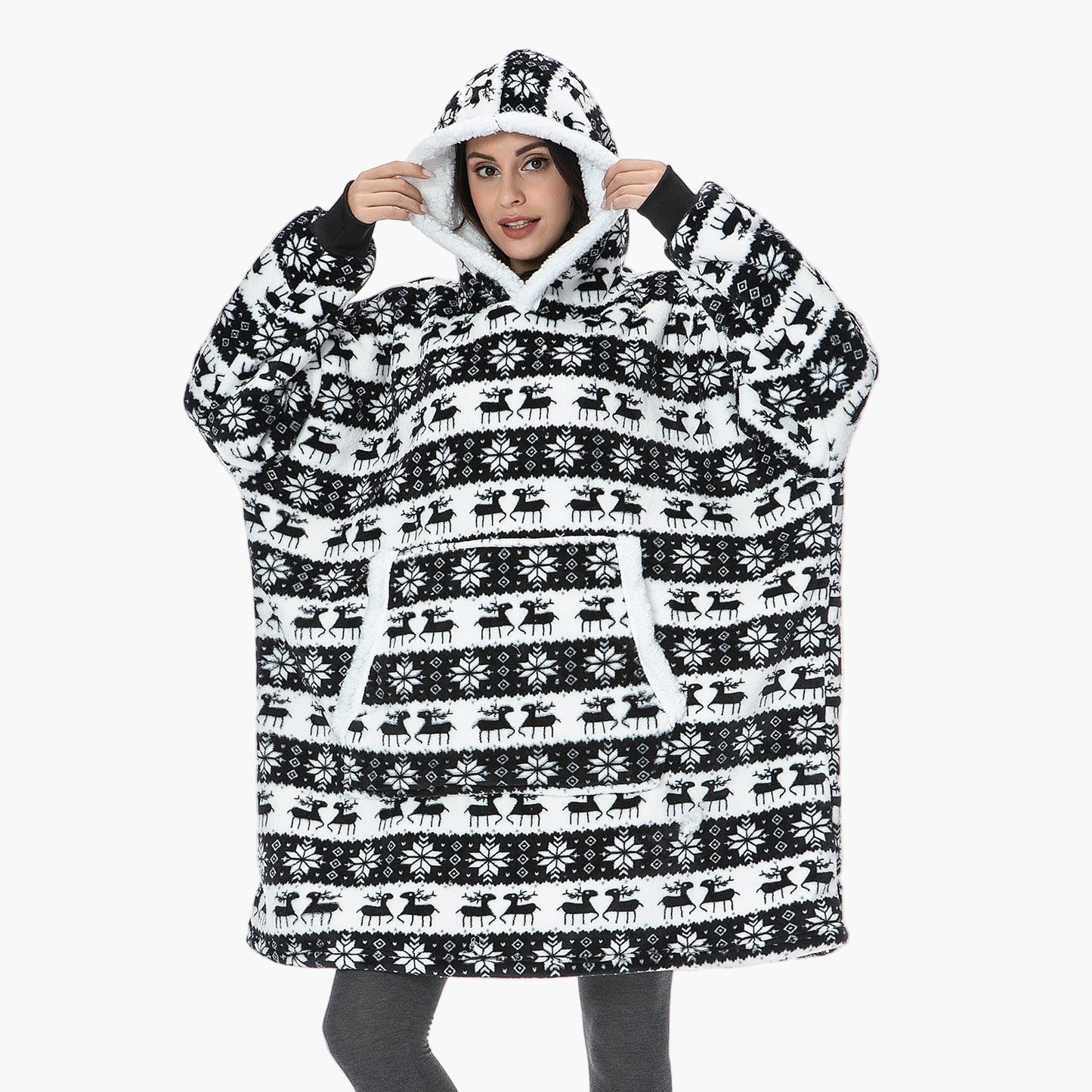 Women's Cozy Oversized Hoodie Blanket for Lounging and Relaxation