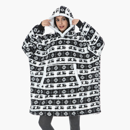 Women's Cozy Oversized Hoodie Blanket for Lounging and Relaxation