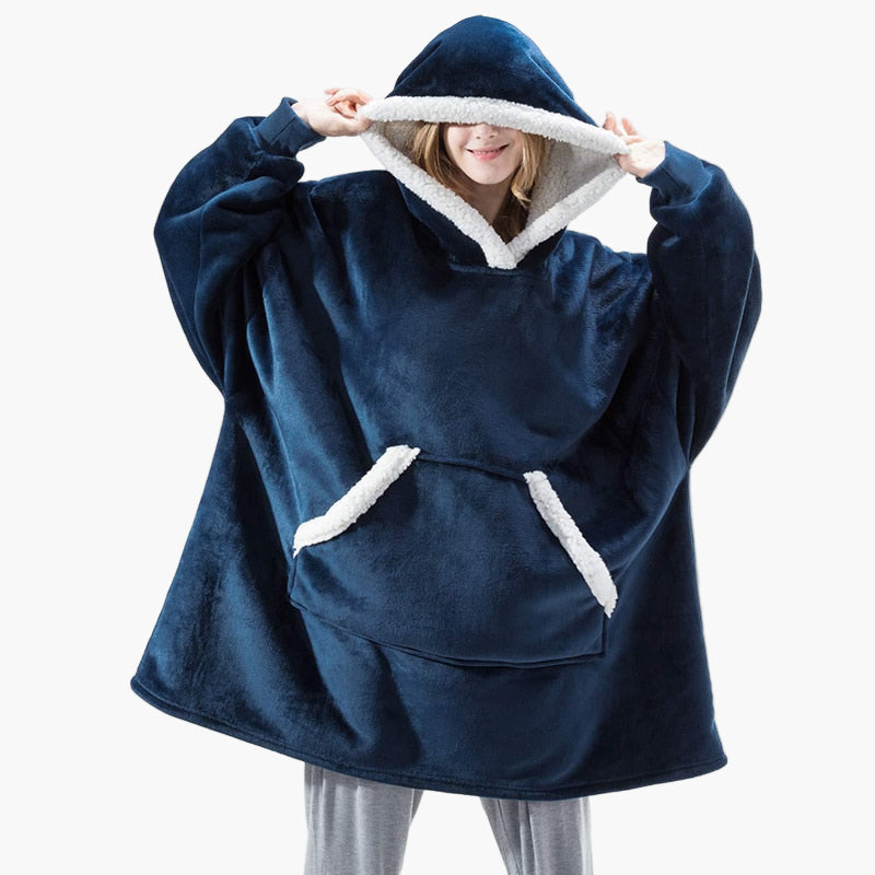 Women's Cozy Oversized Hoodie Blanket for Lounging and Relaxation