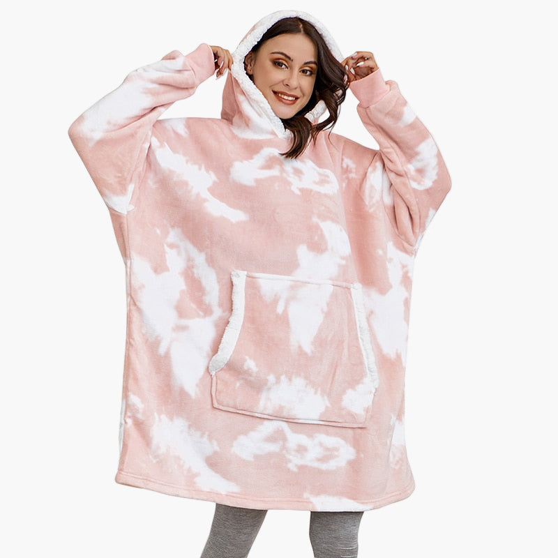 Women's Cozy Oversized Hoodie Blanket for Lounging and Relaxation