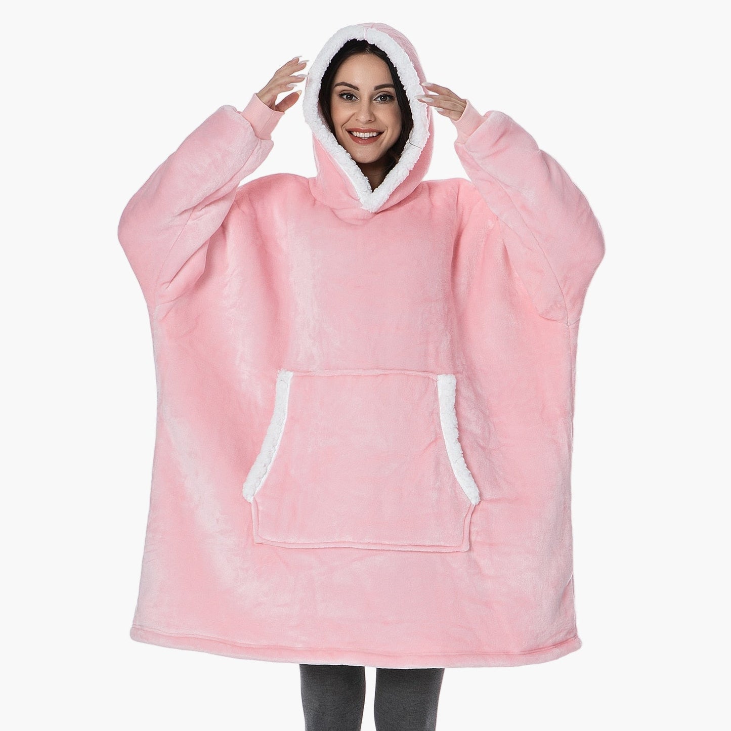 Women's Cozy Oversized Hoodie Blanket for Lounging and Relaxation