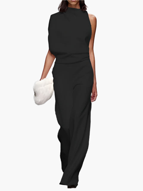 Women's Elegant Wide-Leg Jumpsuit Office Party Style