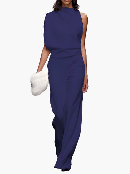 Women's Elegant Wide-Leg Jumpsuit Office Party Style