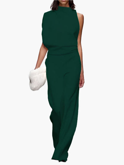 Women's Elegant Wide-Leg Jumpsuit Office Party Style