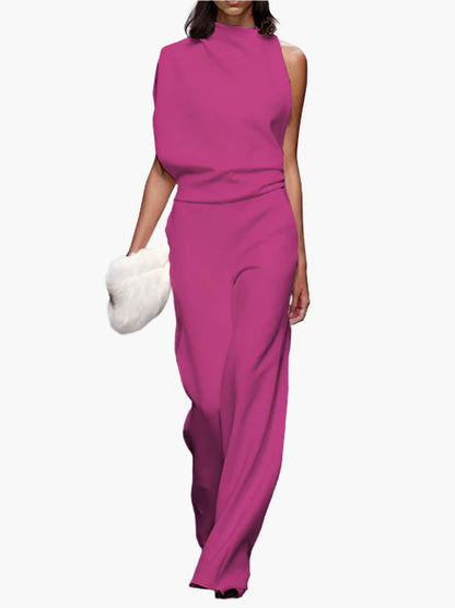 Women's Elegant Wide-Leg Jumpsuit Office Party Style