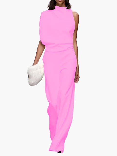 Women's Elegant Wide-Leg Jumpsuit Office Party Style