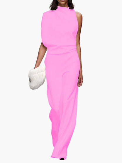 Women's Elegant Wide-Leg Jumpsuit Office Party Style