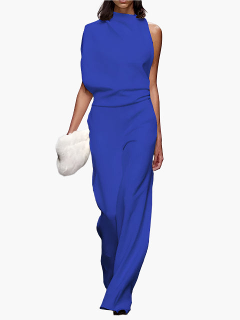 Women's Elegant Wide-Leg Jumpsuit Office Party Style