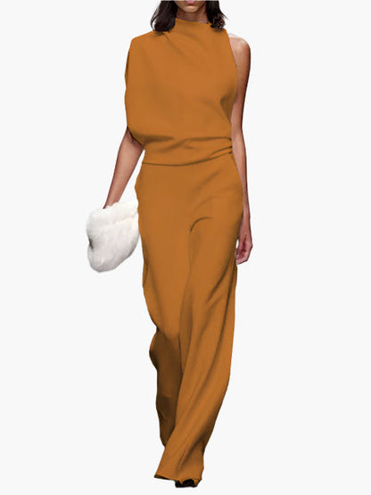 Women's Elegant Wide-Leg Jumpsuit Office Party Style