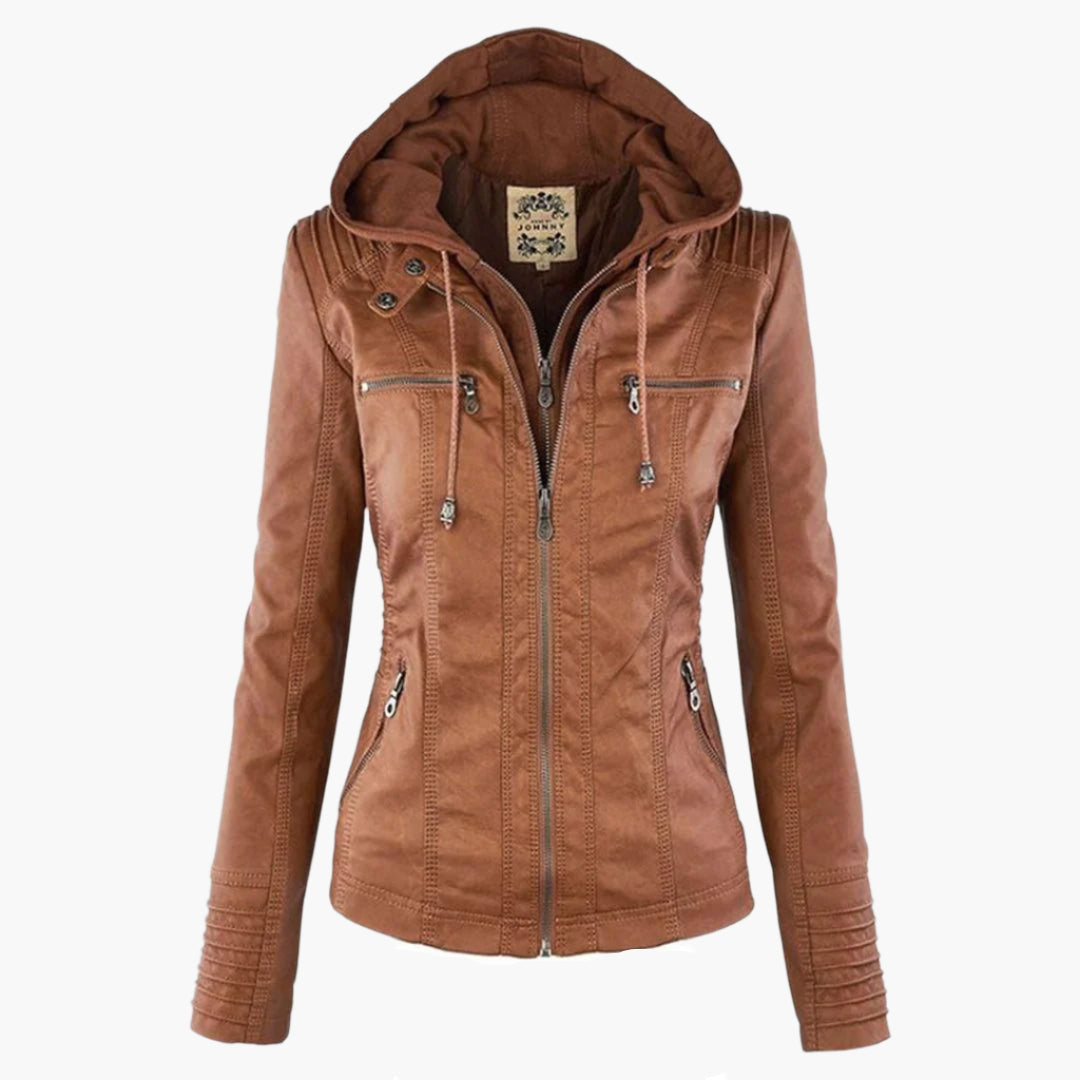 Women's Hooded Fashion Autumn Jacket with Zipper – Versatile & Stylish Outerwear
