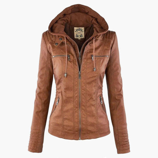 Women's Hooded Fashion Autumn Jacket with Zipper – Versatile & Stylish Outerwear