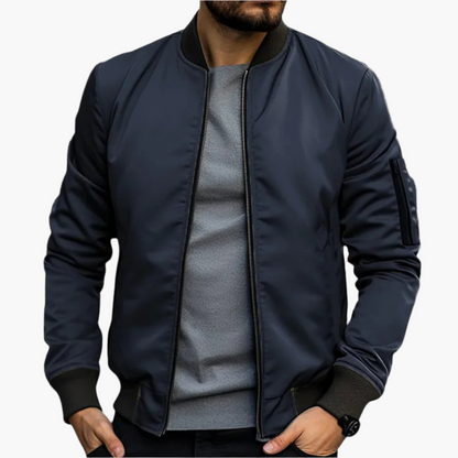 Men's Bomber Style Lightweight Transitional Jacket – Modern Casual Versatility