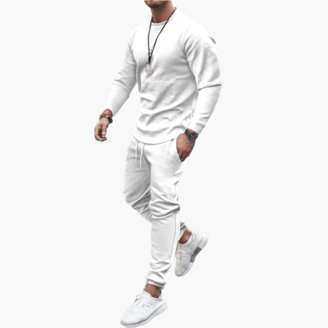 Men's Modern Slim Fit Tracksuit Set - Stylish Athletic Loungewear for Casual and Active Wear